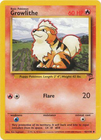 Growlithe - 42/130 - Uncommon available at 401 Games Canada