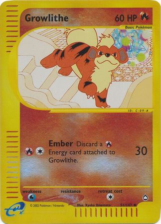 Growlithe - 51/147 - Uncommon - Reverse Holo available at 401 Games Canada
