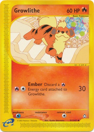 Growlithe - 51/147 - Uncommon available at 401 Games Canada