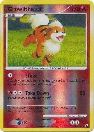 Growlithe - 63/111 - Common - Reverse Holo available at 401 Games Canada