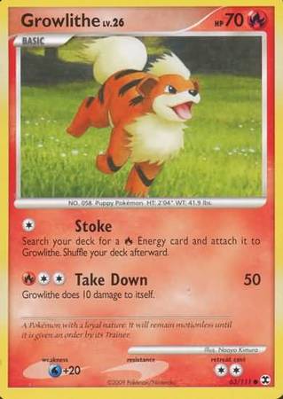 Growlithe - 63/111 - Common available at 401 Games Canada