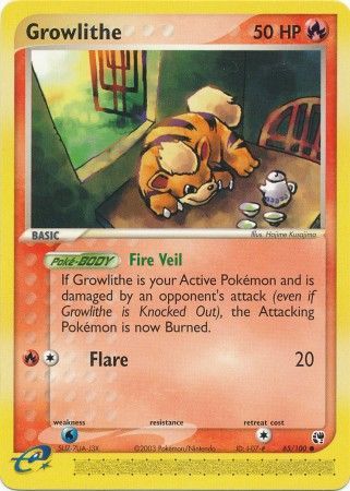 Growlithe - 65/100 - Common available at 401 Games Canada