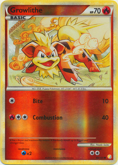 401 Games Canada - Growlithe - 65/123 - Common - Reverse Holo 401 Games Canada - Growlithe - 65/123 - Common - Reverse Holo
