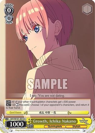 Growth, Ichika Nakano - 5HY/W101-E014 - Common available at 401 Games Canada