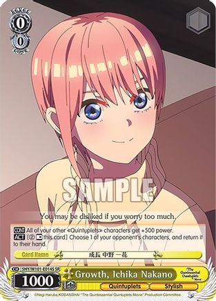 Growth, Ichika Nakano (SR) - 5HY/W101-E014S - Super Rare available at 401 Games Canada