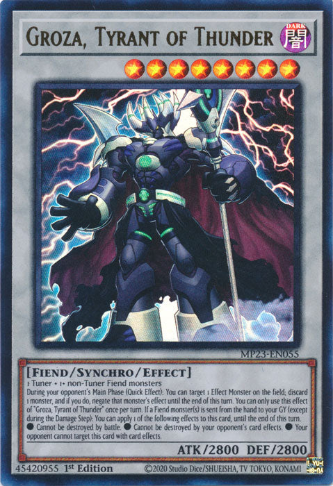 Groza, Tyrant of Thunder - MP23-EN055 - Ultra Rare - 1st Edition available at 401 Games Canada