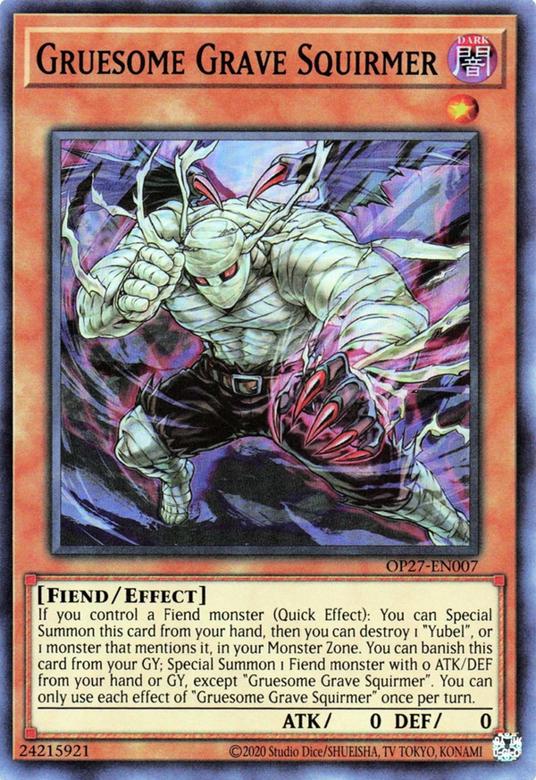 Gruesome Grave Squirmer - OP27-EN007 - Super Rare - Unlimited