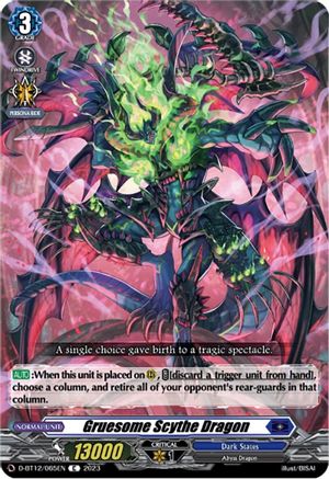 Gruesome Scythe Dragon - D-BT12/065EN - Common available at 401 Games Canada