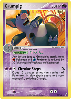 Grumpig - 20/100 - Rare available at 401 Games Canada