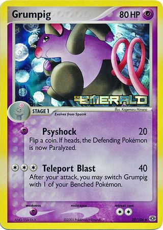 Grumpig - 29/106 - Uncommon - Reverse Holo available at 401 Games Canada
