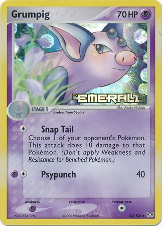 Grumpig - 30/106 - Uncommon - Reverse Holo available at 401 Games Canada