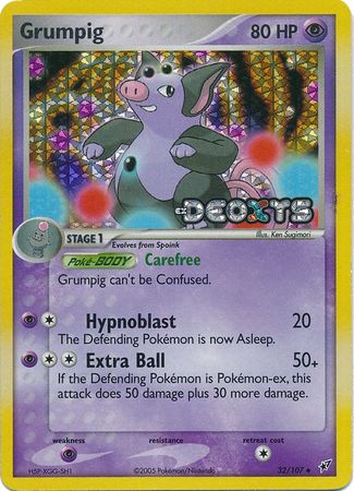 Grumpig - 32/107 - Uncommon - Reverse Holo available at 401 Games Canada