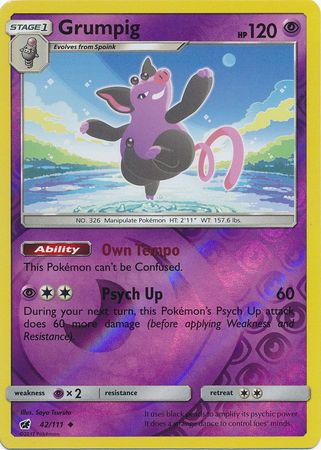 Grumpig - 42/111 - Uncommon - Reverse Holo available at 401 Games Canada