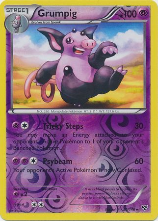 Grumpig - 50/146 - Rare - Reverse Holo available at 401 Games Canada