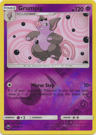 Grumpig - 60/168 - Rare - Reverse Holo available at 401 Games Canada