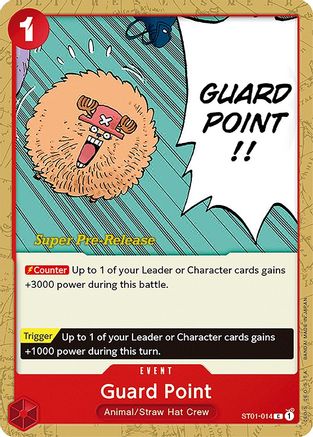 Guard Point (Super Pre-Release) - ST01-014 - Common available at 401 Games Canada