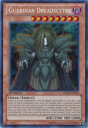 Guardian Dreadscythe - DRLG-EN010 - Secret Rare - 1st Edition available at 401 Games Canada