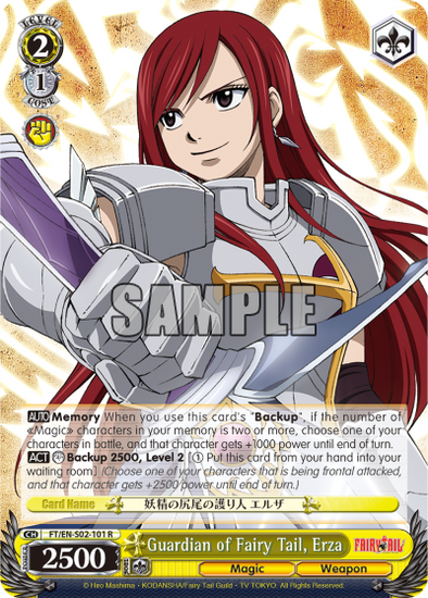 Guardian of Fairy Tail, Erza - FT/EN-S02-101 - Rare available at 401 Games Canada