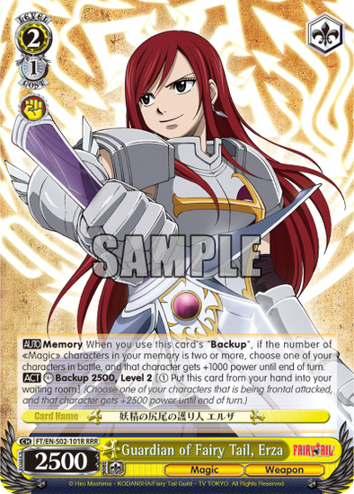 Guardian of Fairy Tail, Erza - FT/EN-S02-101R - Triple Rare available at 401 Games Canada