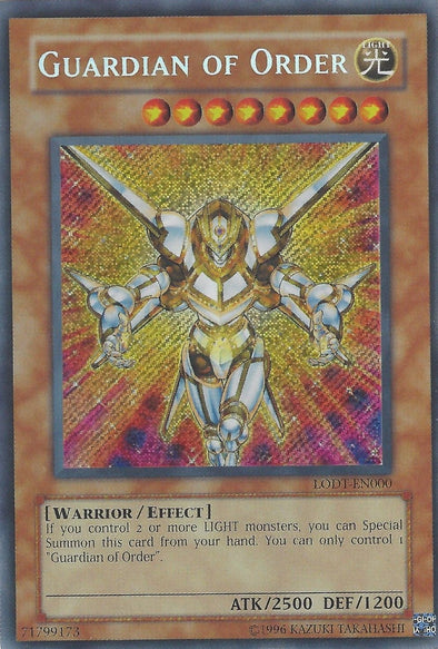 Guardian of Order - LODT-EN000 - Secret Rare - Unlimited available at 401 Games Canada