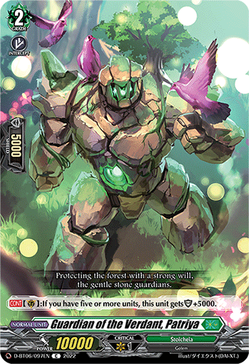 Guardian of the Verdant, Patriya - D-BT06/097 - Common available at 401 Games Canada