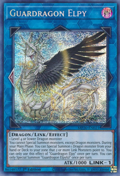 Guardragon Elpy - MP20-EN021 - Prismatic Secret Rare - 1st Edition available at 401 Games Canada