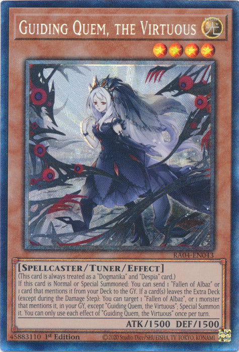 Guiding Quem, the Virtuous (PCR) - RA04-EN043 - Prismatic Collector's Rare - 1st Edition