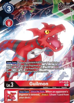 Guilmon (Alternate Art) - ST7-03 - Super Rare available at 401 Games Canada