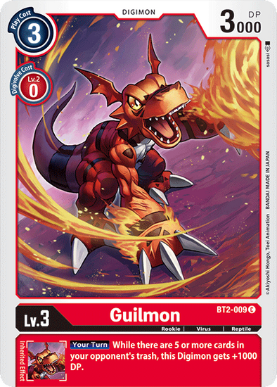 Guilmon - BT2-009 - Common available at 401 Games Canada