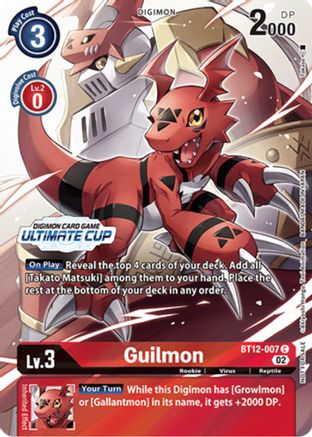 Guilmon (Ultimate Cup) - BT12-007 - Promo available at 401 Games Canada