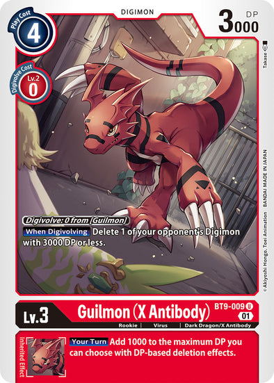 Guilmon (X Antibody) - BT9-009 - Uncommon available at 401 Games Canada