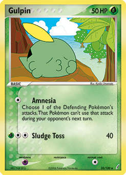Gulpin - 33/100 - Uncommon available at 401 Games Canada