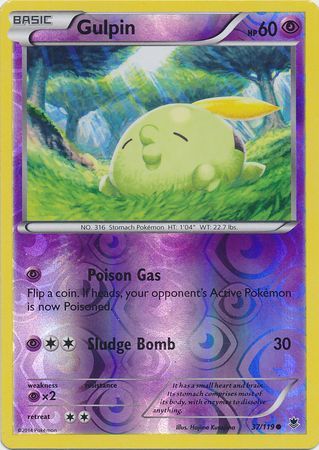 Gulpin - 37/119 - Common - Reverse Holo available at 401 Games Canada