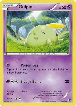 Gulpin - 37/119 - Common available at 401 Games Canada