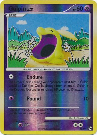 Gulpin - 40/99 - Uncommon - Reverse Holo available at 401 Games Canada