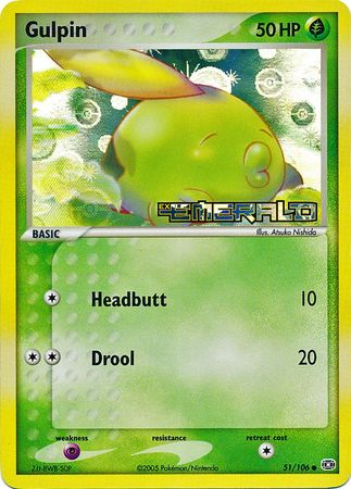 Gulpin - 51/106 - Common - Reverse Holo available at 401 Games Canada
