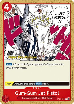 Gum-Gum Jet Pistol (Super Pre-Release) - ST01-015 - Common available at 401 Games Canada