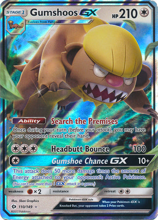 Gumshoos GX - 110/149 - Ultra Rare available at 401 Games Canada