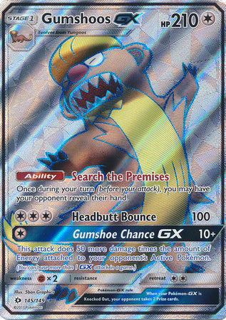 Gumshoos GX - 145/149 - Full Art Ultra Rare available at 401 Games Canada