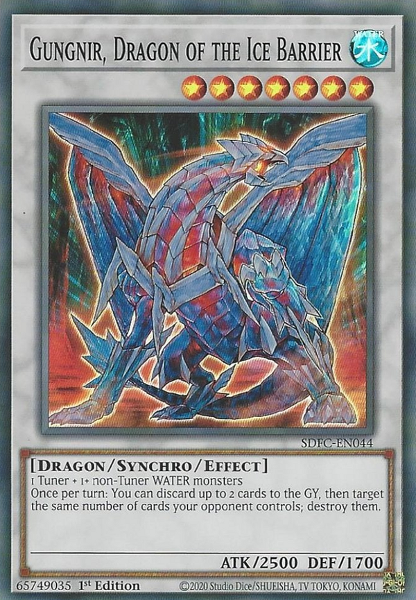 Gungnir, Dragon of the Ice Barrier - SDFC-EN044 - Super Rare - 1st Edition available at 401 Games Canada