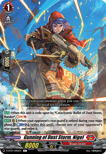 Gunning of Dust Storm, Nigel - D-BT01/060 - Common available at 401 Games Canada