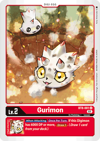 Gurimon - BT8-001 - Uncommon available at 401 Games Canada