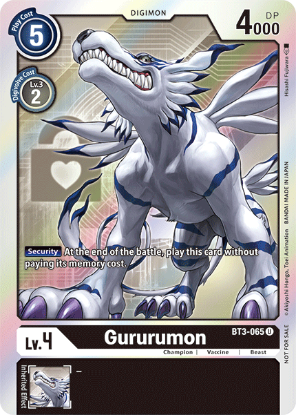 Gururumon (Box Topper) - BT3-065 - Uncommon available at 401 Games Canada