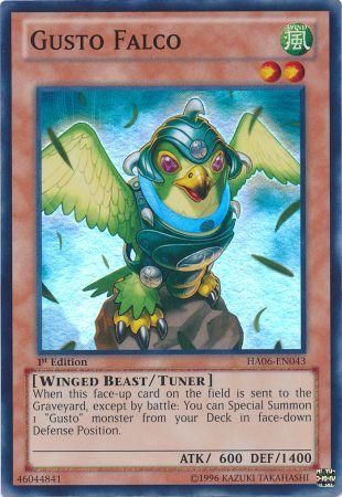 Gusto Falco - HA06-EN043 - Super Rare - 1st Edition available at 401 Games Canada