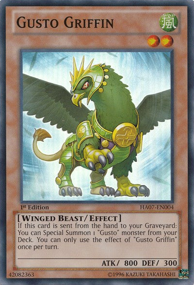 Gusto Griffin - HA07-EN004 - Super Rare - 1st Edition available at 401 Games Canada