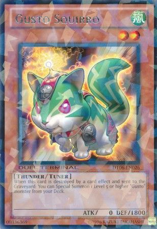 Gusto Squirro - DT06-EN026 - Rare Parallel Rare available at 401 Games Canada
