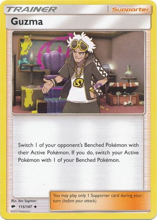 Guzma - 115/147 - Uncommon available at 401 Games Canada