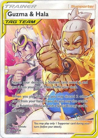 Guzma & Hala - 229/236 - Full Art Ultra Rare available at 401 Games Canada