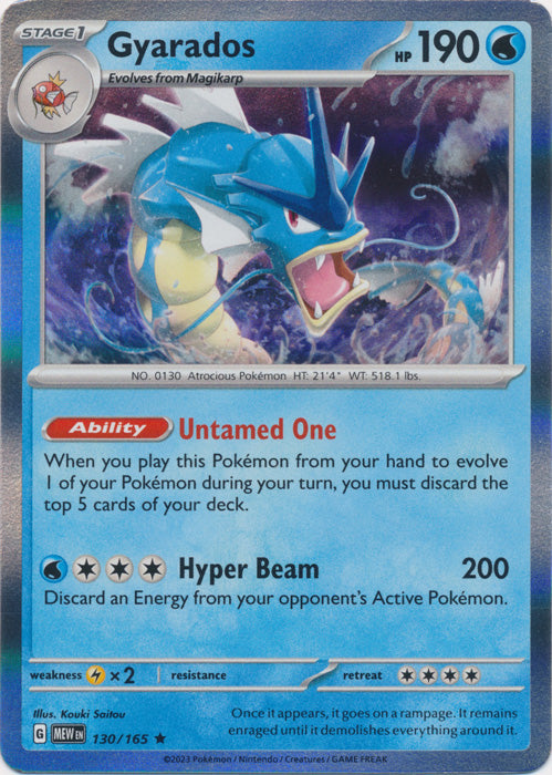 Gyarados - 130/165 - Rare available at 401 Games Canada