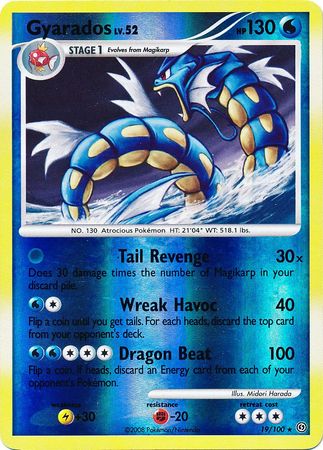 Gyarados - 19/100 - Rare - Reverse Holo available at 401 Games Canada